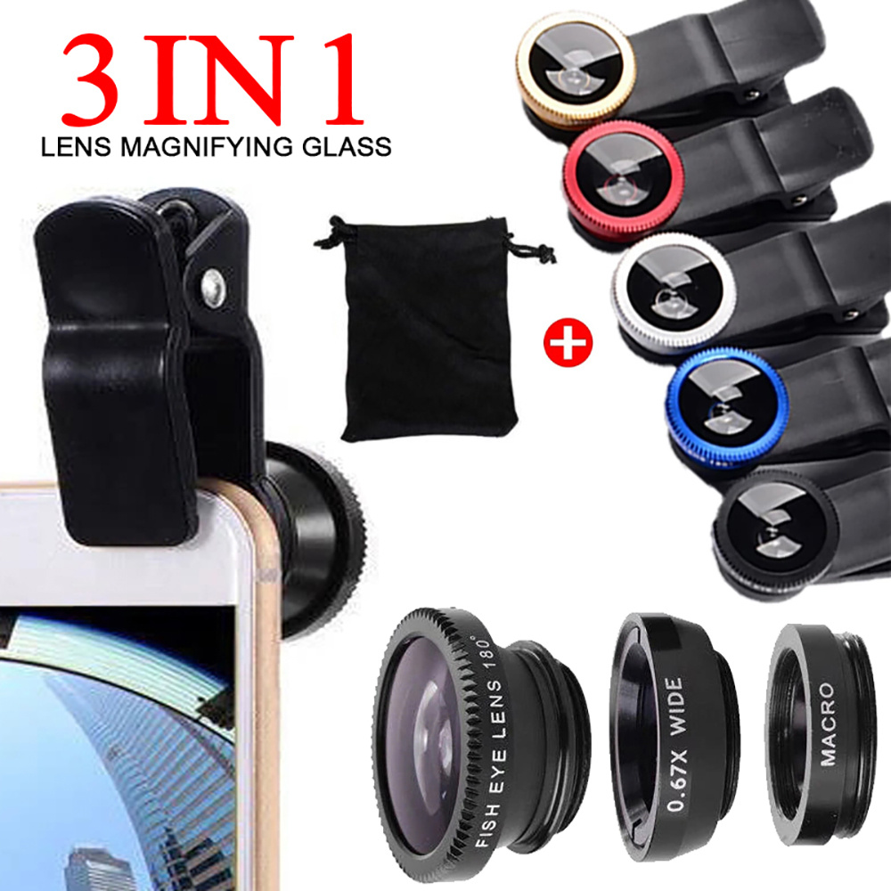 Photography Xiaomi - เลนส์ฟิชอาย 3 in 1 อเนกประสงค์ มุมกว้าง