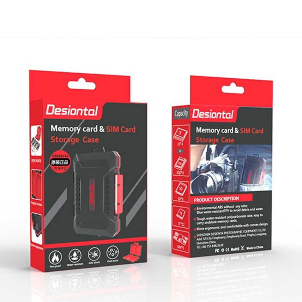 Photography Sim - กล่องใส่การ์ด SD กล้องถ่ายรูป กล่องเก็บ Microsd กันน้ำ