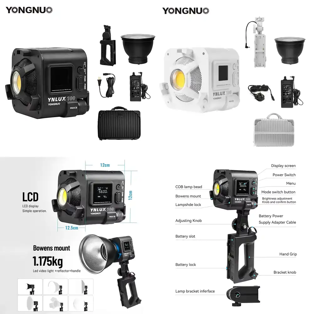 Photography Videos - ไฟวิดีโอ LED แบบพกพา YONGNUO YNLUX100 100W