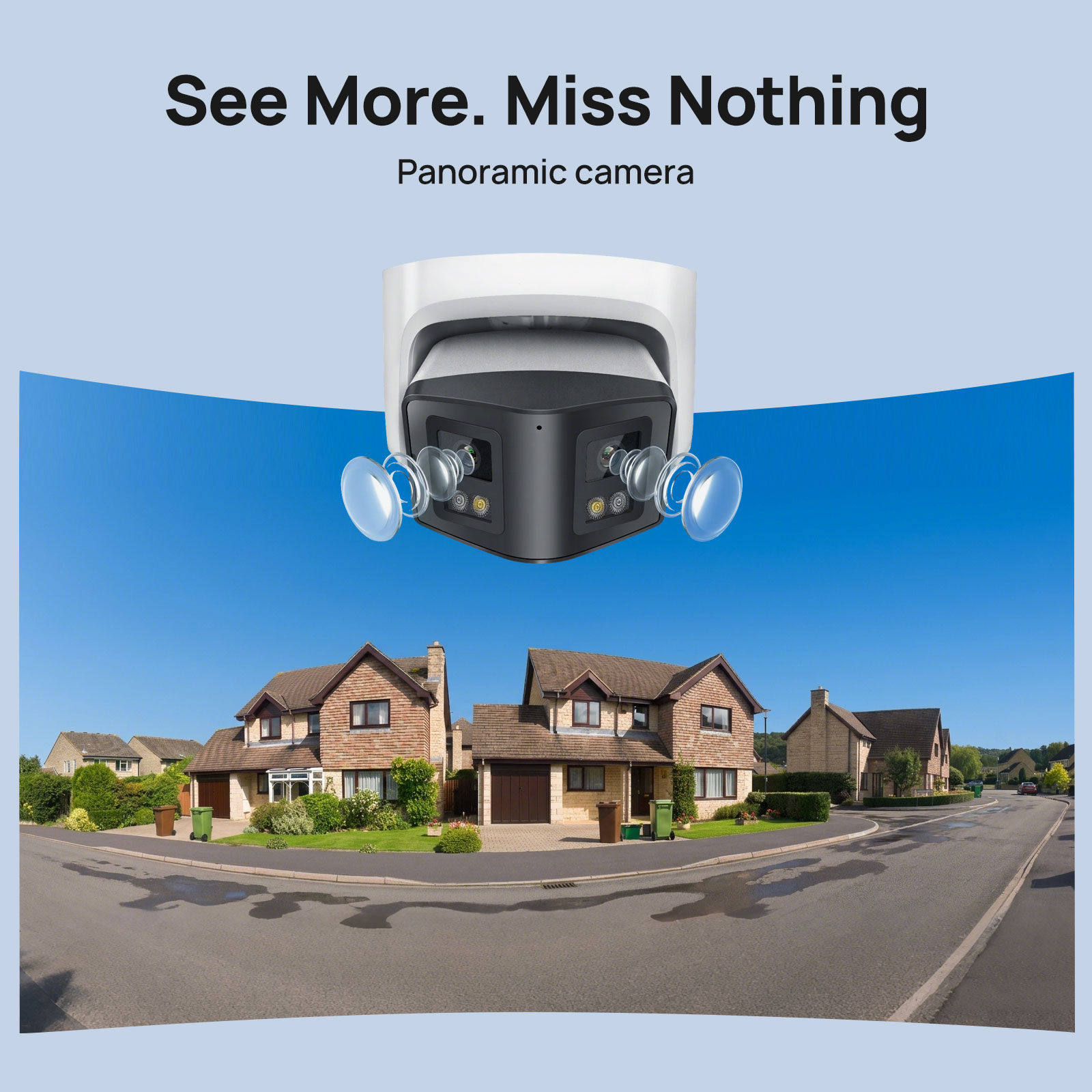 วิกไลน์ 4MP กล้อง IP แบบพาโนรา - Photography Online บทวิจารณ์และราคา