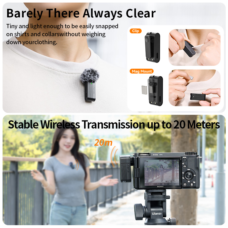 Ulanzi A100 ไมโครโฟนสมาร์ทโฟนไ - Photography Xiaomi บทวิจารณ์และราคา