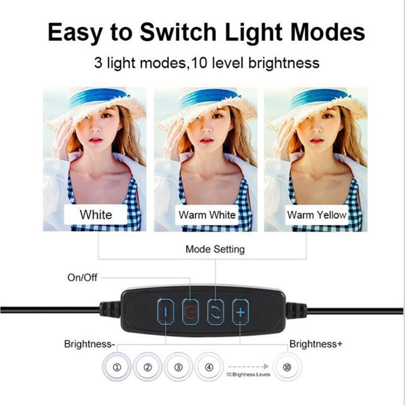 หรี่แสงได้ LED Ring Light Prof - Photography Videos บทวิจารณ์และราคา