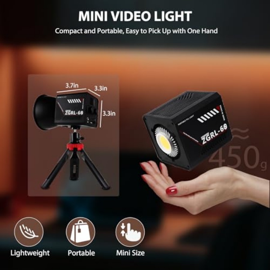 ไฟวิดีโอ LED COB 60W แบบพกพาพร - Photography Videos บทวิจารณ์และราคา