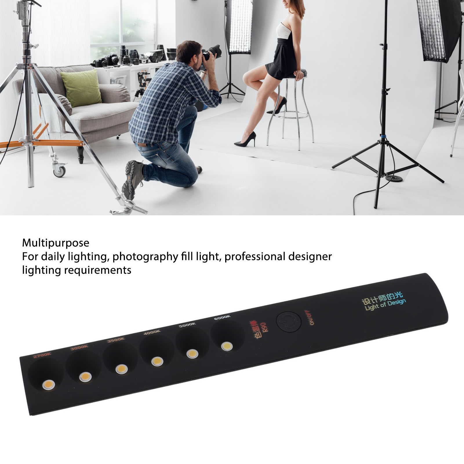 ไฟวิดีโอแบบแท่ง พกพาสะดวก ปรับ - Photography Videos บทวิจารณ์และราคา