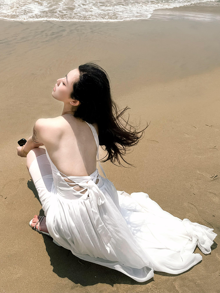 ชุดเดรสชายหาดบาหลีแบบเปิดหลังส - Photography Bali บทวิจารณ์และราคา