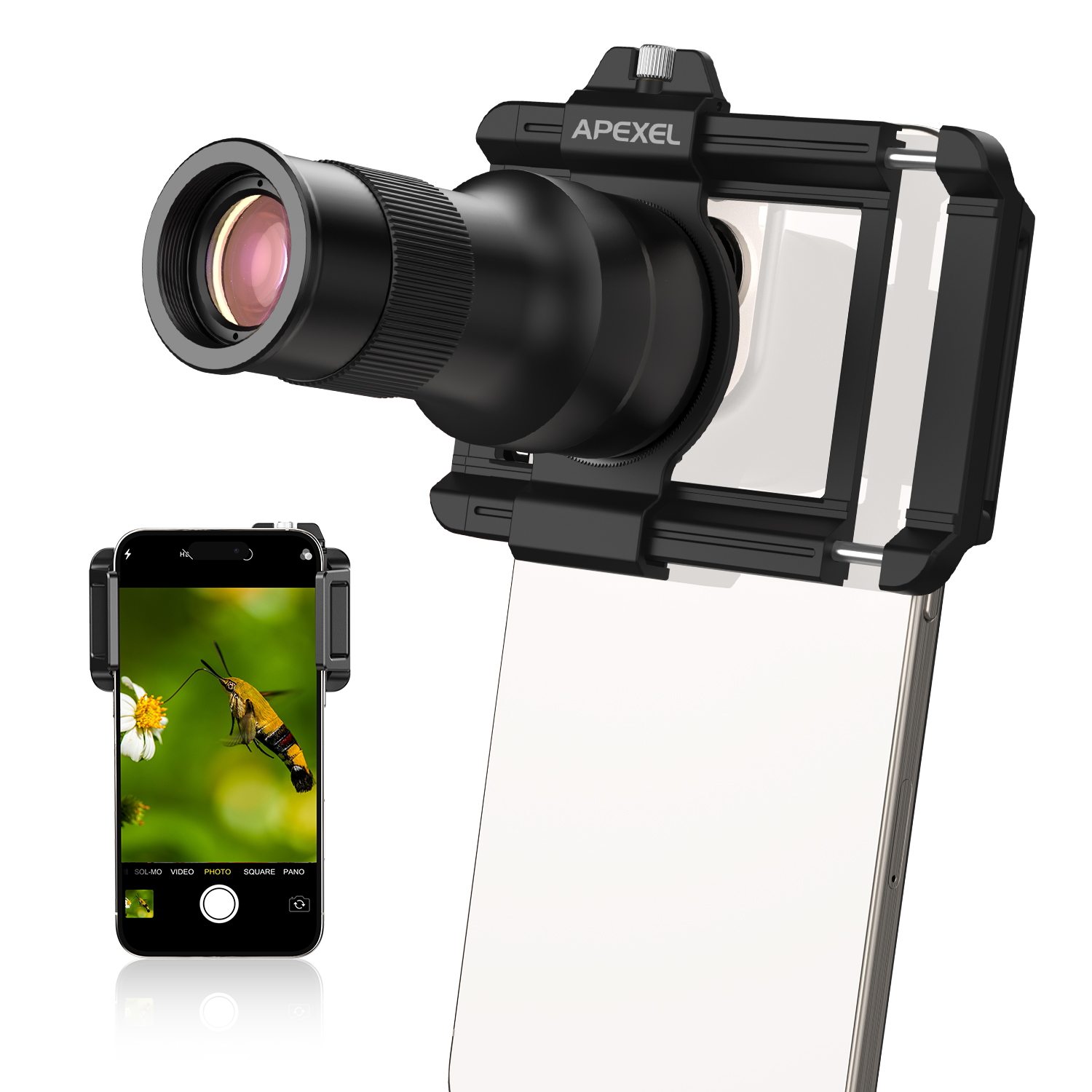 APEXEL 6X ที่ยึดเลนส์มาโครเทเล - Photography Major บทวิจารณ์และราคา