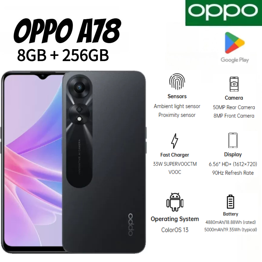 สมาร์ทโฟน OPPO A78 รุ่น Global - Photography Sim บทวิจารณ์และราคา