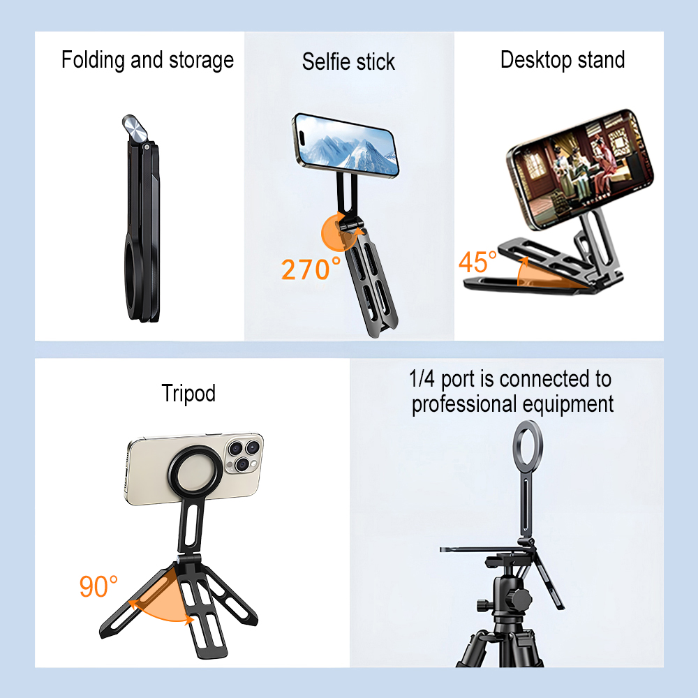 ที่ยึดโทรศัพท์แม่เหล็กแบบสี่แก - Photography Videos บทวิจารณ์และราคา
