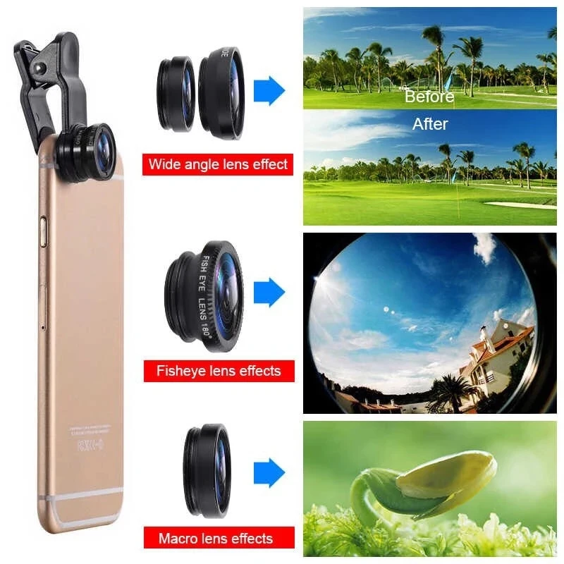 เลนส์กล้อง 3in1 ฟิชอาย มุมกว้า - Photography Xiaomi บทวิจารณ์และราคา